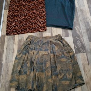 Lularoe xl skirt lot